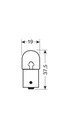 24V Ampoule sphérique - R5W - 5W - BA15s - 10 pcs  - Boîte