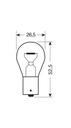 24V Ampoule 1 filament - PY21W - 21W - BAU15s - 10 pcs  - Boîte - Orange