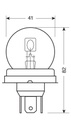24V Ampoule asymétrique double lumière - R2 - 50/55W - P45t - 1 pcs  - Boîte
