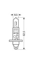 24V Ampoule halogène - H1 - 70W - P14,5s - 1 pcs  - Boîte