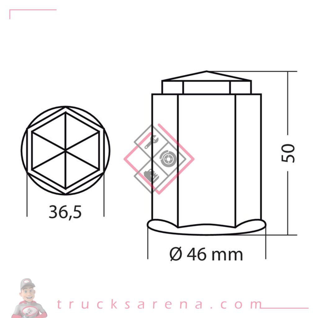 Set 10 couvre-boulons en ABS - Ø 33 mm - Chrome