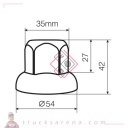 Set 40 couvre-boulons en acier inox - Ø 33 mm