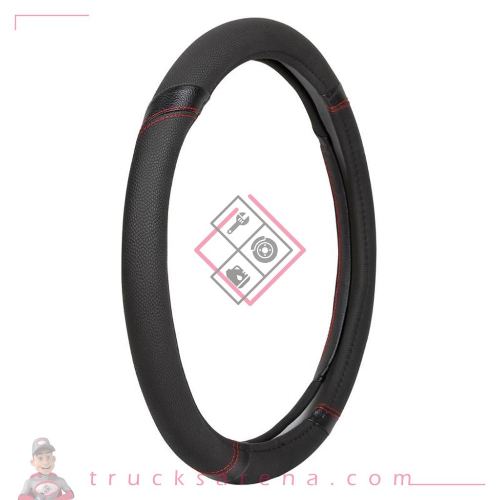 GT-Sport, couvre-volant en Skeentex - S - Ø 42/44 cm - Noir/Rouge