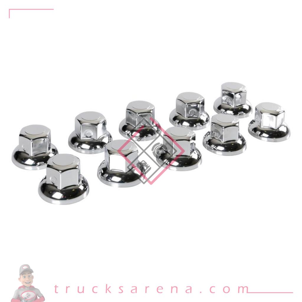 Set 40 couvre-boulons en acier inox poli - Ø 32 mm