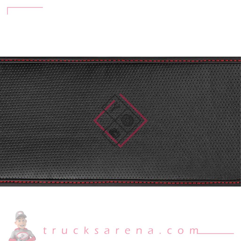 Skin-Cover, couvre-volant extensible en Skeentex - Noir/Rouge - S - Ø 42/44 cm