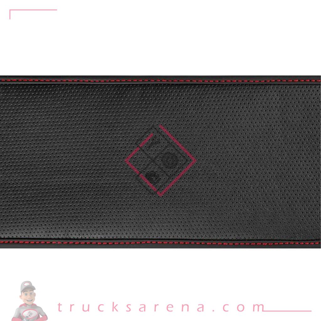 Skin-Cover, couvre-volant extensible en Skeentex - Noir/Rouge - M - Ø 44/46 cm
