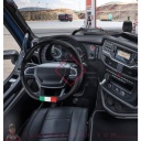 Flag Italia, couvre-volant sur mesure en Skeentex - compatible pour - Iveco S-Way (10/2019>)