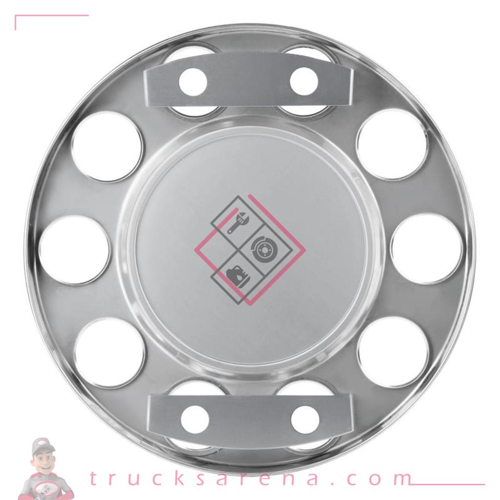 Cache-moyeu en inox, pour jantes acier