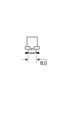 24-30V Led series - 1 Led SMD - (R11) - B8,0 - 20 pcs  - Emballage - Rouge