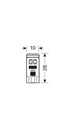 24V Hyper-Led 24 - 8 SMD x 3 chips - (T10) - Trifocus - W2,1x9,5d - 20 pcs  - Sac - Blanc - Double polarité - Résistance incorporée