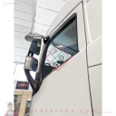Set de déflecteurs en polycarbonate - compatible pour Volvo FH Serie 4 (09/12>12/20)  - Volvo FM (03/13>10/21)  - Volvo FH Serie 4 (01/21>)
