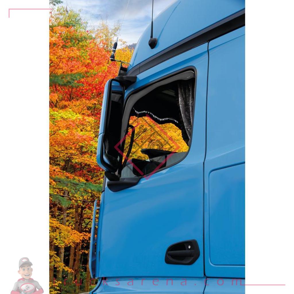 Set de déflecteurs en polycarbonate - compatible pour Mercedes Actros MP4 (09/11>09/19)  - Mercedes Actros MP5 (10/19>)
