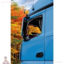 Set de déflecteurs en polycarbonate - compatible pour Mercedes Actros MP4 (09/11>09/19)  - Mercedes Actros MP5 (10/19>)