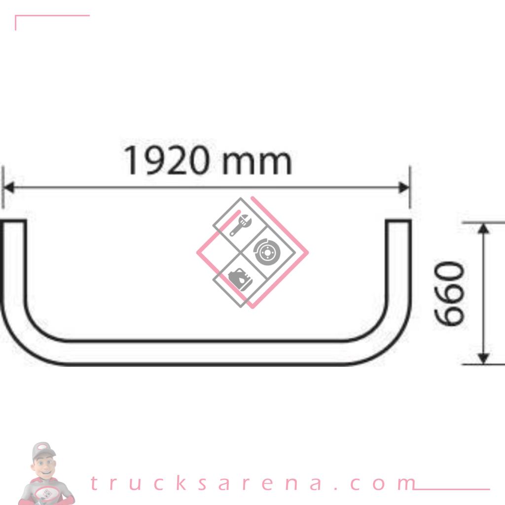 Barre de toit porte-phares - Type 2 - compatible pour Scania R Serie 6 - Streamline (09/13&gt;12/17) Highline