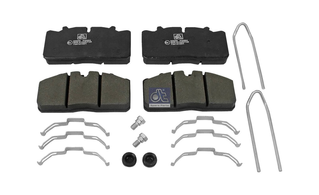 Kit de garnitures de disque de frein - DT SPARE PARTS