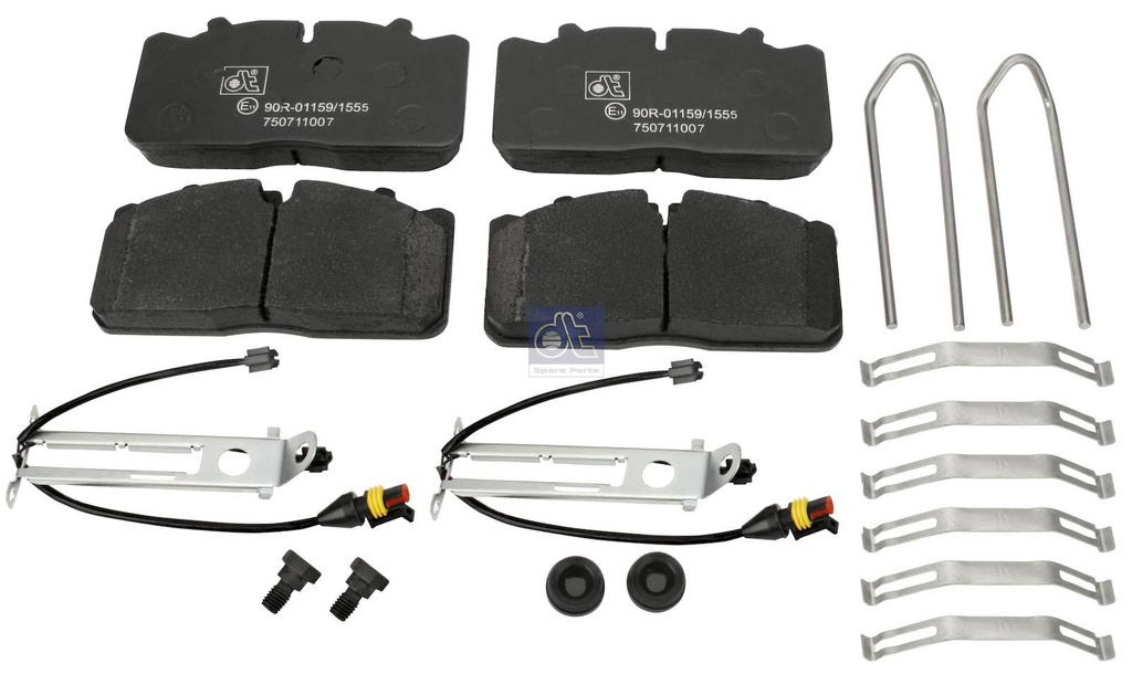 Kit de garnitures de disque de frein - DT SPARE PARTS