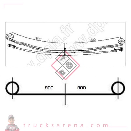 Ressort à lames - DPIA