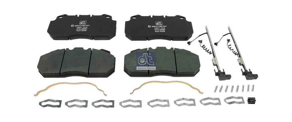 Kit de garnitures de disque de frein - DT SPARE PARTS