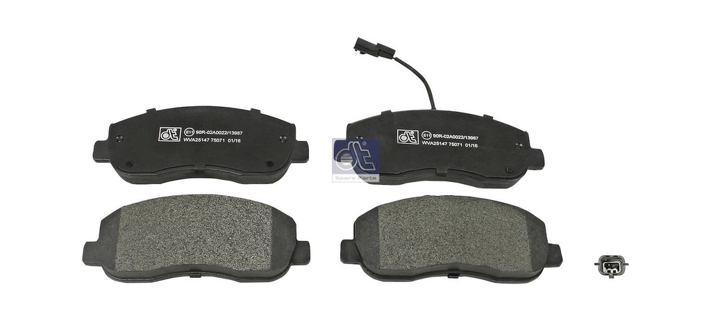 Kit de garnitures de disque de frein - DT SPARE PARTS