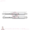 Compas à gaz à embouts vissés 600N - POMMIER