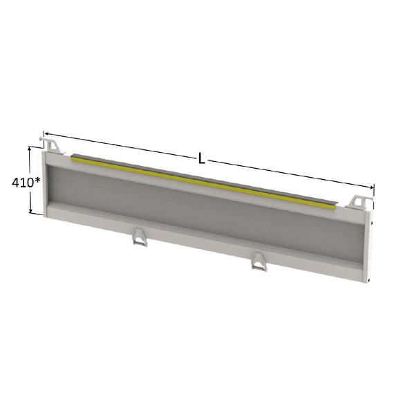 Porte automatique acier 2100 x 410 - CABRETA