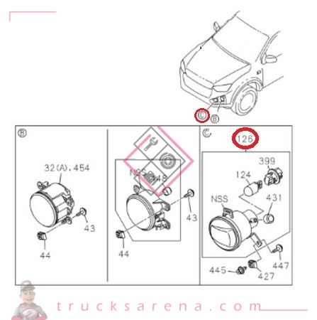 Clignotant avant gauche - ISUZU PARTS