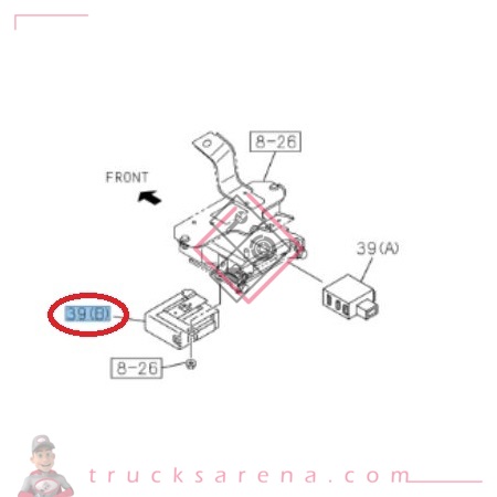 Relais serrure de porte - ISUZU PARTS