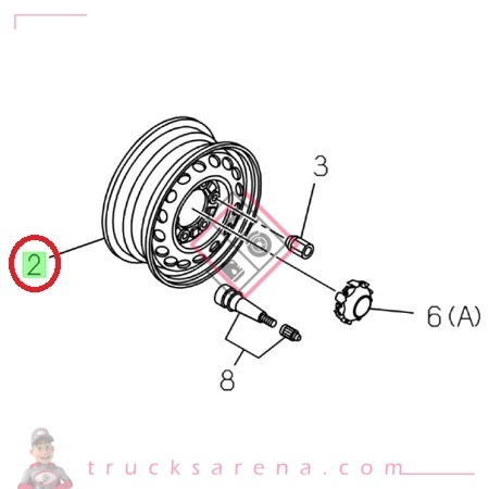 Jante tôle - ISUZU PARTS