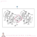 Front brake pad set - ISUZU PARTS