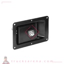 Serrure à palette à clé en acier époxy noir - POMMIER