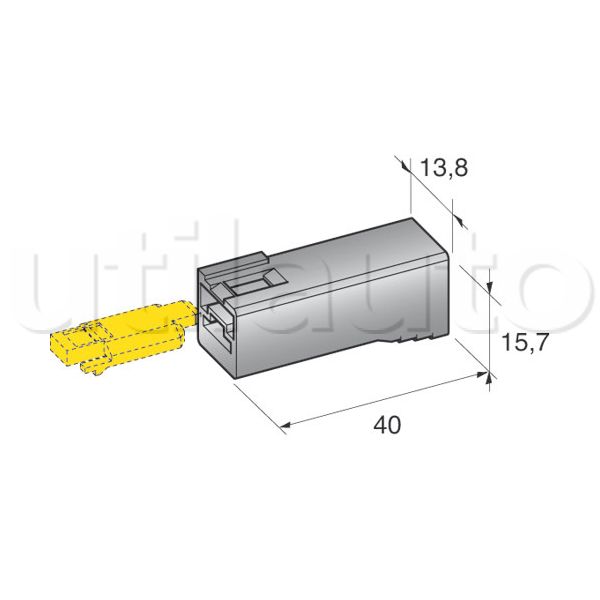 Power connectors 1-way, 20 units - ROBERT LYE
