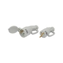 Male and female plug 10/16A 2P+E, in set - SODISE