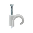 Attaches-fils gris, diamètre 8 à 12 mm, lot de 100 - SODISE