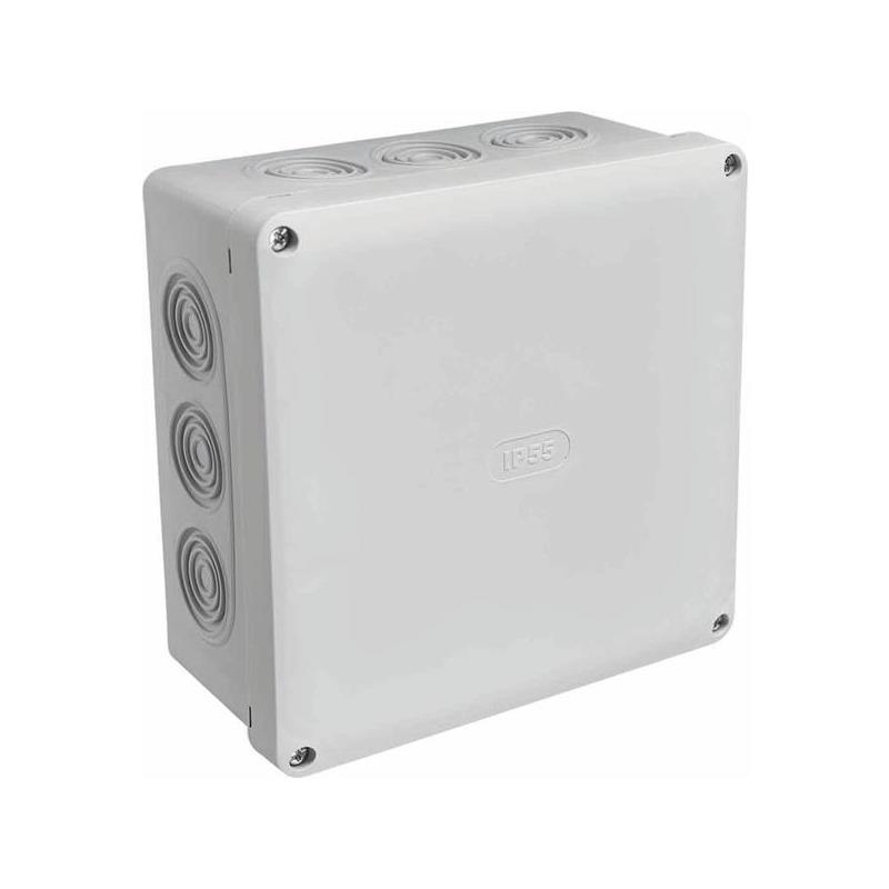 Box 10 entries, waterproof IP55 170 x 170 x 80 mm - SODISE