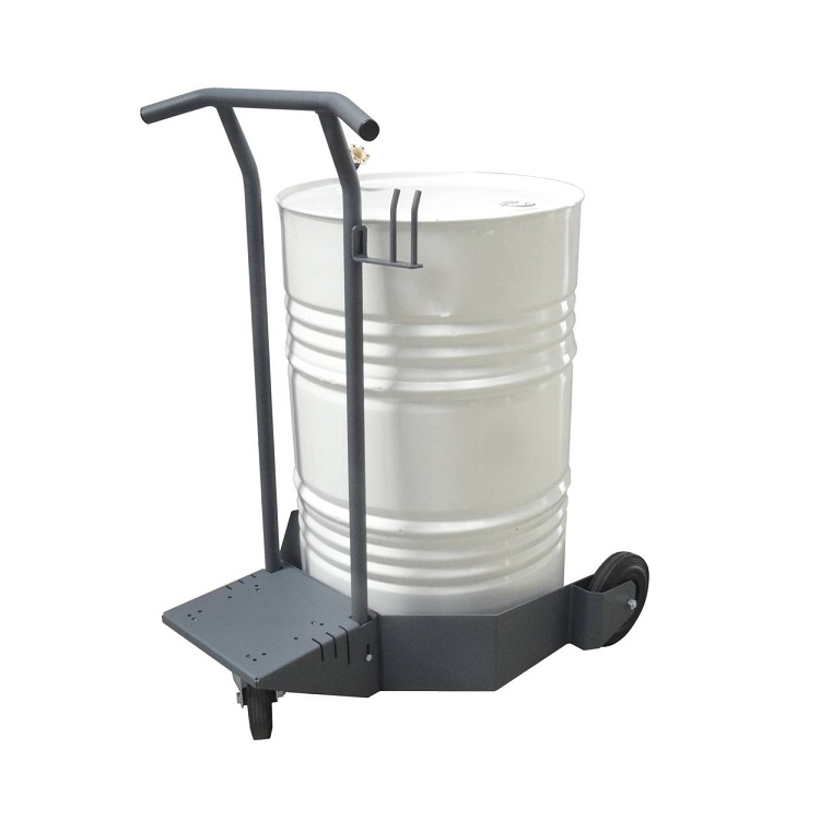 Mobile drum trolley, 220 kg, 3 wheels - SODISE