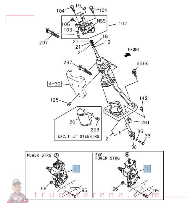 Boitier de direction - ISUZU