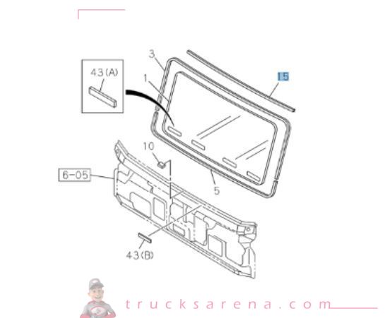 Joint de pare-brise - ISUZU PARTS