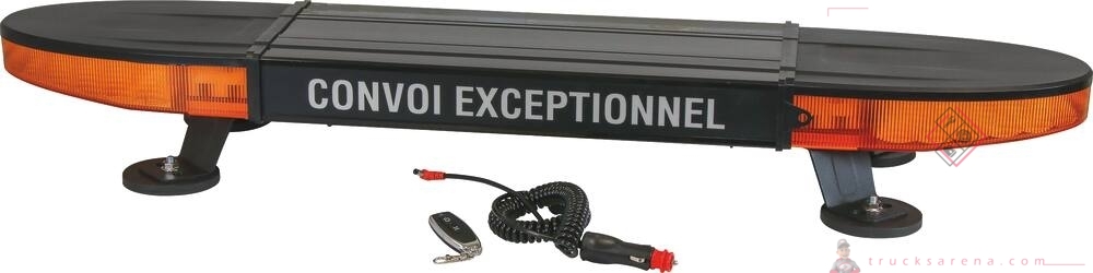 Rampe de signalisation LED 12/24V 100cm magnétique rechargeable - SODISE
