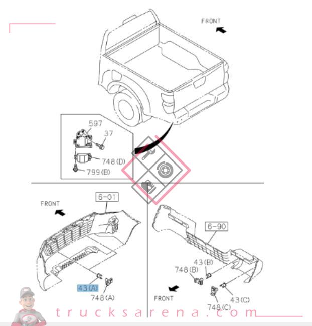 Carter contacteur - ISUZU PARTS