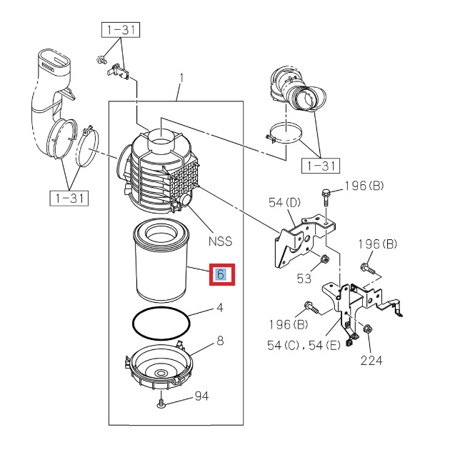 Filtre à air - ISUZU PARTS