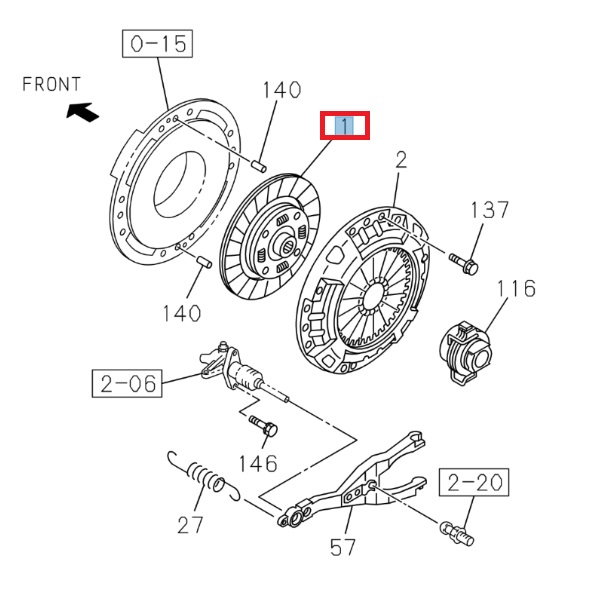 Disque d'embrayage - ISUZU PARTS