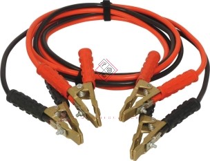 Câbles de démarrage en CCA 25mm² 2x3m 520A pinces en laiton - SODISE