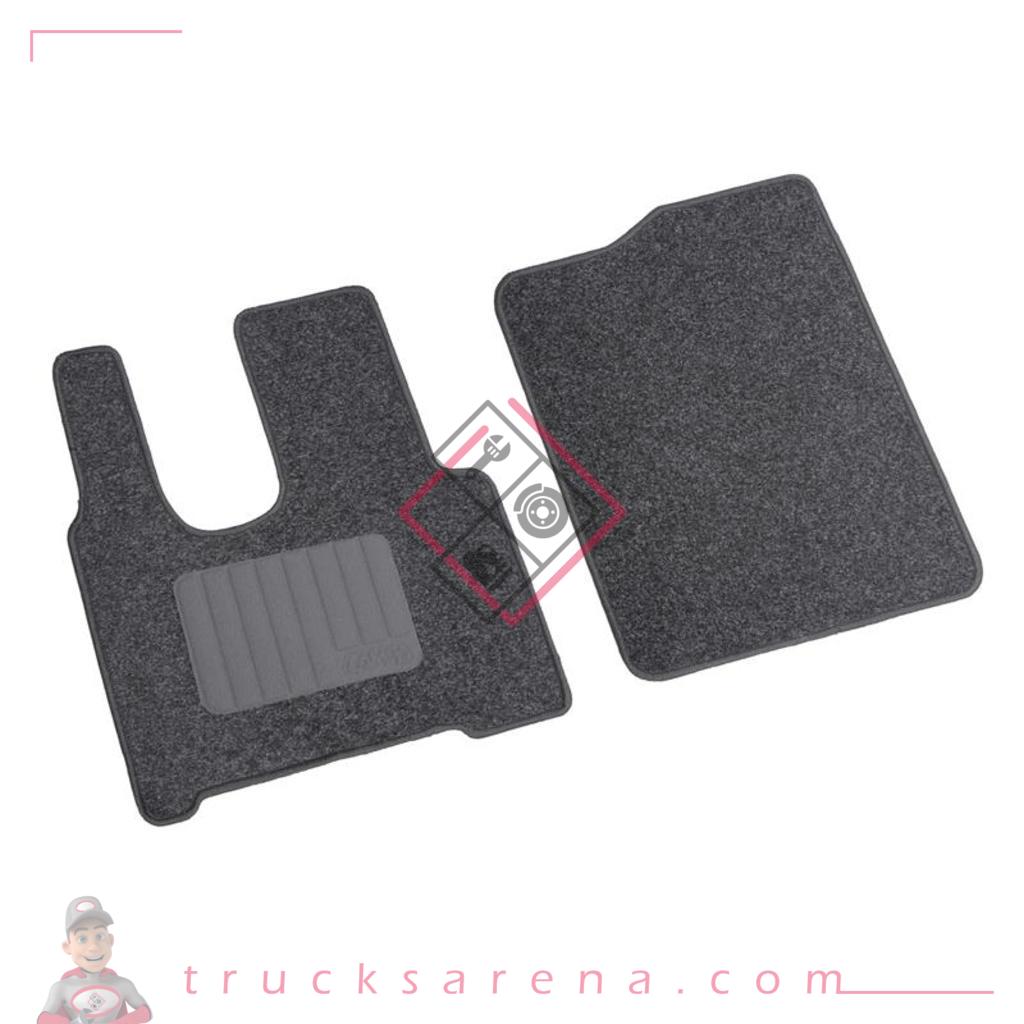 Set tapis sur mesure en moquette - compatible pour  Mercedes Actros MP4 (09/11>09/19) no tunnel, sedile pass. pneumatico -  Mercedes Actros MP4 (09/11>09/19) no tunnel, sedile pass. pieghevole -  Mercedes Antos (09/12>) no tunnel -  Mercedes Actros MP5 (10/19>) no tunnel, sedile pass. pneumatico -  Mercedes Actros MP5 (10/19>) no tunnel, sedile pass. pieghevole - LAMPA