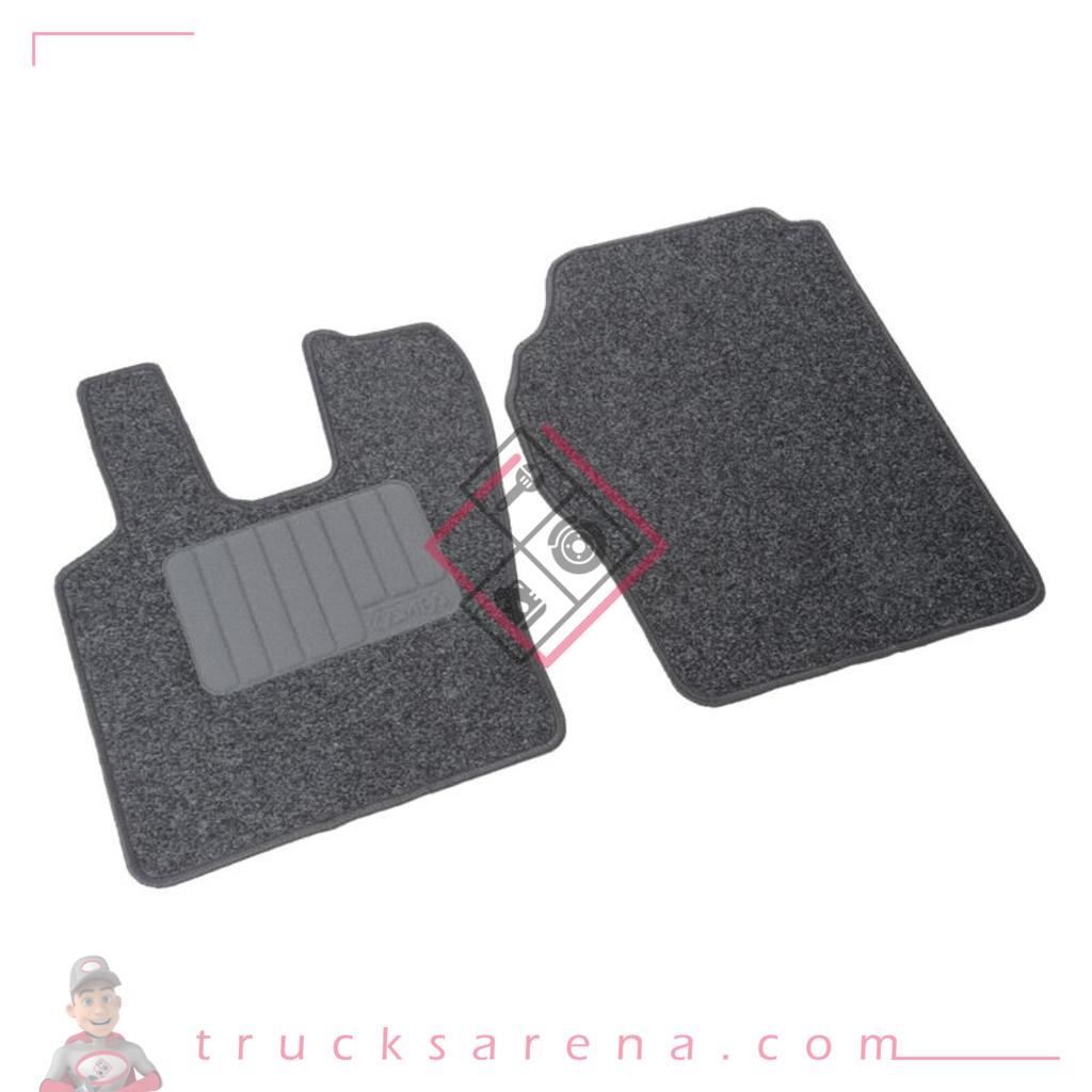 Set tapis sur mesure en moquette - compatible pour  Scania G Serie 5 (03/04>08/09) -  Scania G Serie 6 (09/09>08/13) -  Scania G Serie 6 - Streamline (09/13>12/17) -  Scania R Serie 5 (03/04>08/09) -  Scania R Serie 6 (09/09>08/13) -  Scania R Serie 6 - Streamline (09/13>12/14) pas de siège Recaro - LAMPA