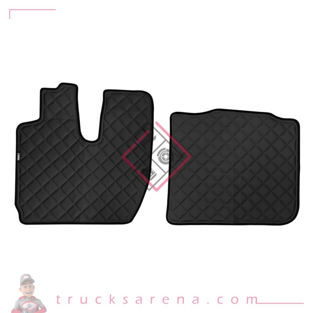2 tapis en Skeentex - Noir - compatible pour Iveco S-Way (10/19>) - LAMPA