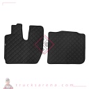 2 tapis en Skeentex - Noir - compatible pour Iveco S-Way (10/19>) - LAMPA