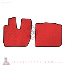 2 tapis en Skeentex - Rouge - compatible pour Iveco S-Way (10/19>) - LAMPA