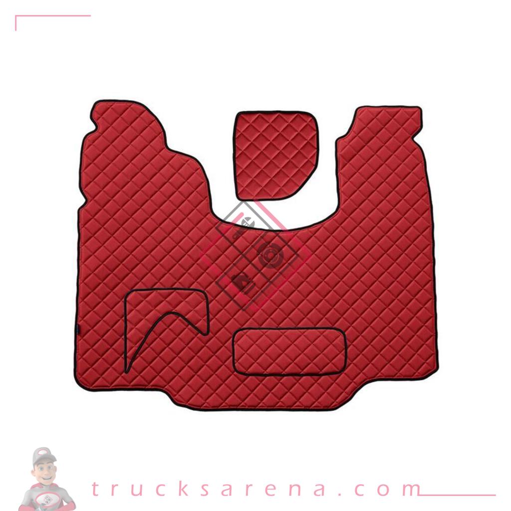 Tapis central en Skeentex - Rouge - compatible pour Scania G Serie 5 (03/04>08/09) automatic - Scania G Serie 6 (09/09>08/13) automatic - Scania G Serie 6 - Streamline (09/13>12/17) automatic - LAMPA