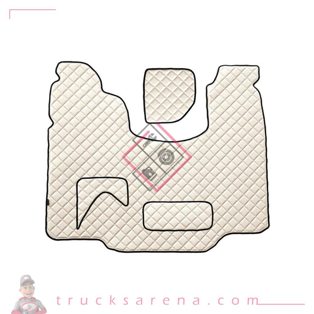 Tapis central en Skeentex - Crème - compatible pour Scania G Serie 5 (03/04>08/09) automatic - Scania G Serie 6 (09/09>08/13) automatic - Scania G Serie 6 - Streamline (09/13>12/17) automatic - LAMPA