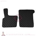2 tapis en Skeentex - Noir - compatible pour Daf XF 95 (11/01>12/07) automatic, manual - LAMPA